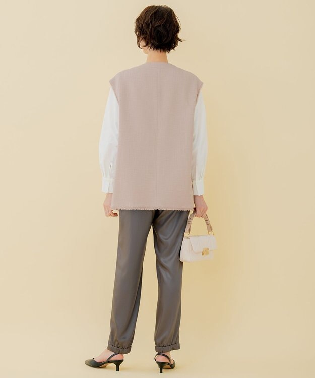 自由区 L 【セット可】ラミーブッチャー ショートジレ ピンク系