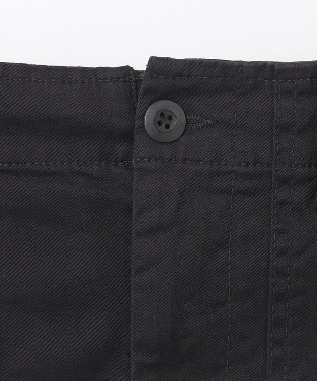 ANY L 【ウエストゴム/ストレッチ】スタイリッシュベイカーパンツ ブラック