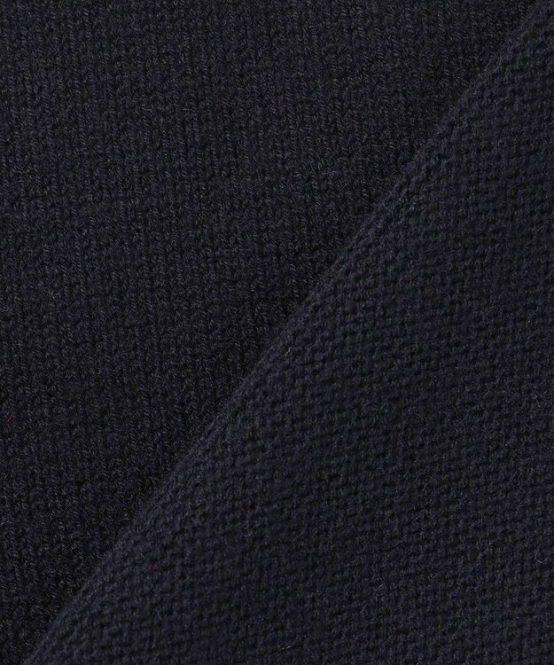 BEIGE， LEADER / シールポケット クルーネックニット Navy