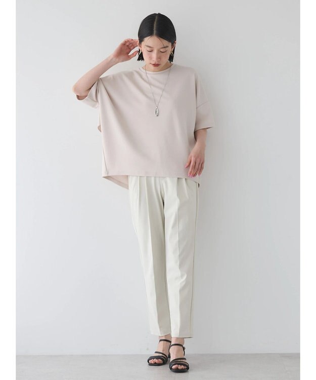 AMERICAN HOLIC 接触冷感バックフレアポンチプルオーバー Gray Beige