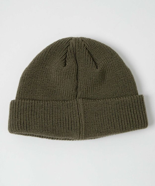 WEGO 【ユニセックス着用ITEM】ロゴショートビーニー カーキ