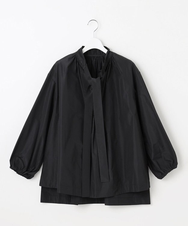 23区 【R(アール)】ポリエステルシルクタフタ ボウタイ ブラウス ブラック系