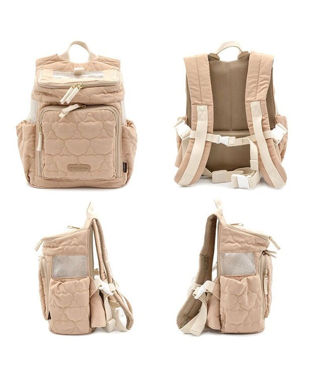 PET PARADISE ペットパラダイス くまちゃん キルティング ハグ＆リュック 超小型犬 ベージュ