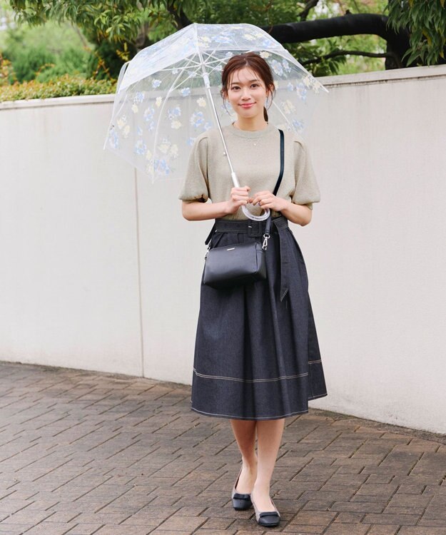 Tiaclasse 【洗える】ラメニットトップス グレージュ