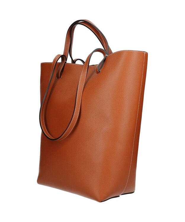 INTER-CHAUSSURES 【ANDREA CARDONE】シュリンクレザートート ブラウン