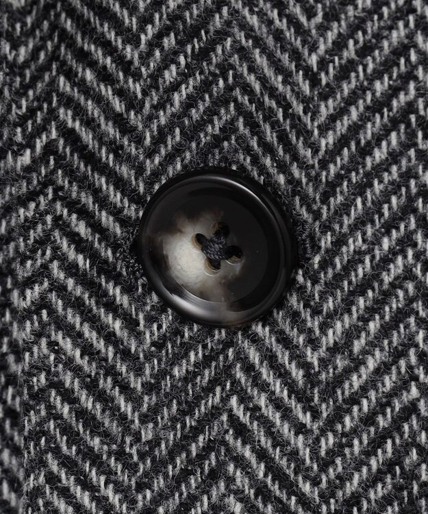 GOTAIRIKU 新色追加【一部ストレッチ】カシミヤブレンド 定番ツイードジャケット(25年モデル) グレー×ヘリンボーン