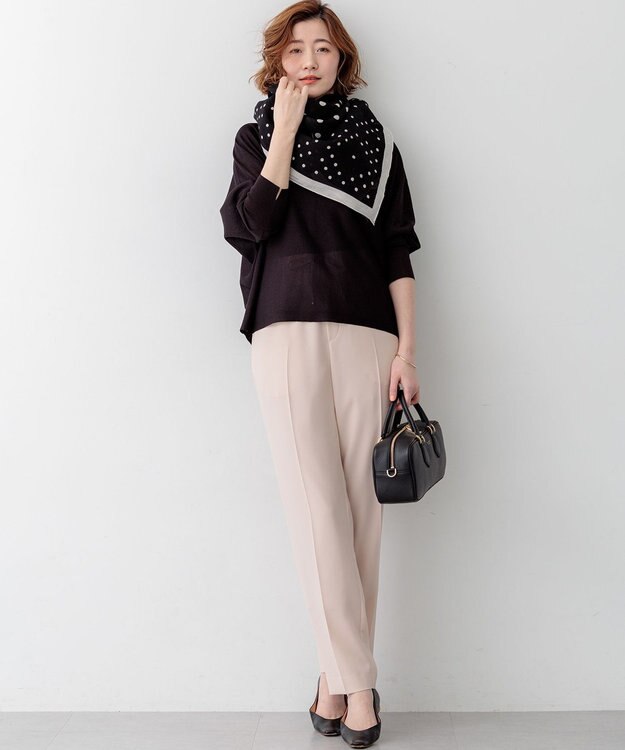 23区 【先行予約】シャイニーシアー ドルマン ニット ダークブラウン系