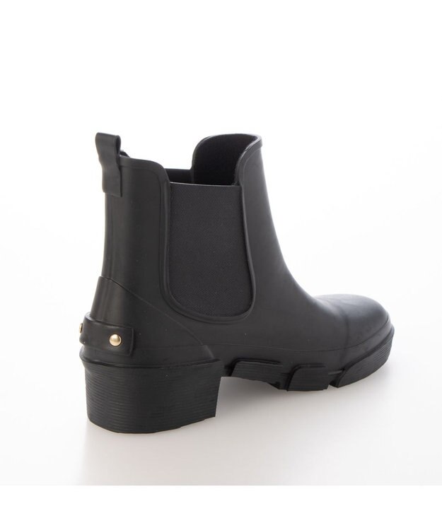MODE ET JACOMO <carino>【レイン対応】サイドゴアレインブーツ ブラック
