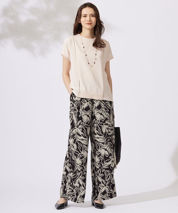 自由区 L 【洗える】ハイブリットレーヨンアムンゼン ブラウス シェル