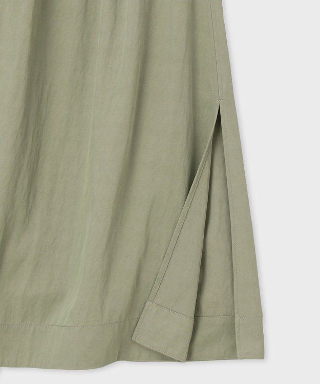 Paul Smith ドロストコード レーヨン スカート カーキ