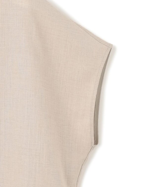 23区 【洗える】トリアセスラブストレッチ フレンチスリーブ ブラウス ベージュ系