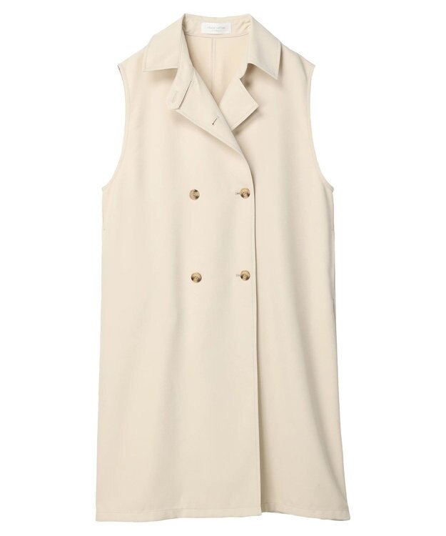 Green Parks トレンチロングジレ Ivory