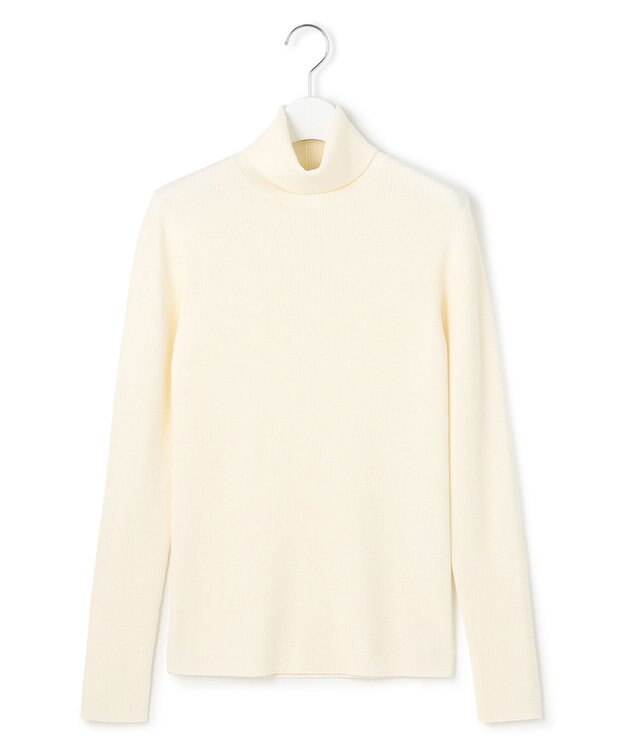 23区 S 【滝沢眞規子さん着用/WEB限定カラーあり】ウーステッドウール リブタートル ニット ホワイト系