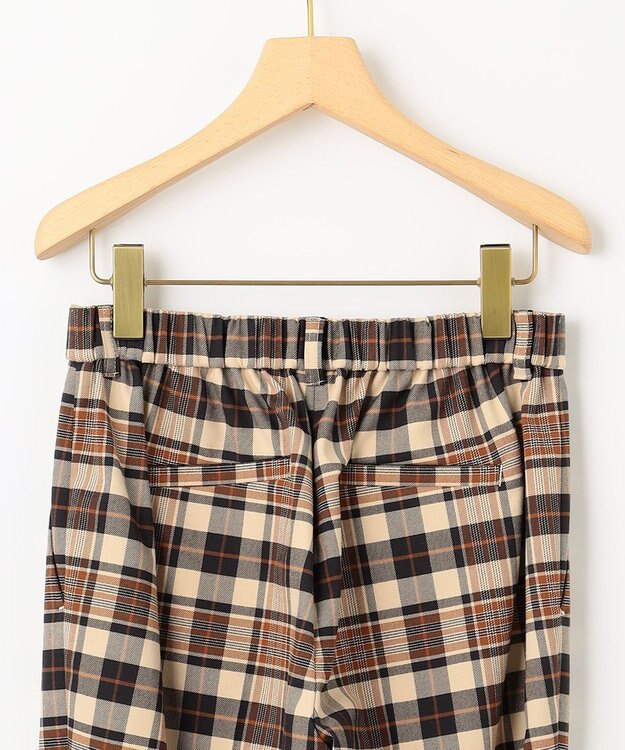 組曲 【WEB限定カラーあり】ウールライクストレッチ イージーパンツ ベージュ系3