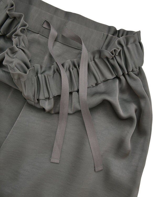 AMERICAN HOLIC サテンリラックスイージーパンツ Charcoal Gray