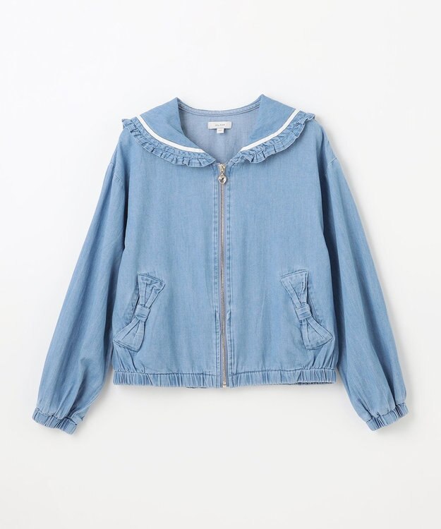 ANY KIDS セーラーカラーブルゾン ブルー