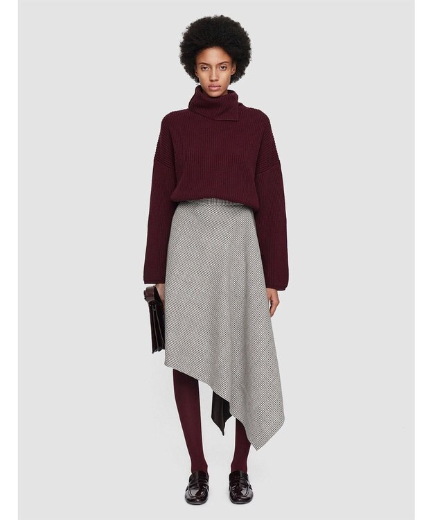 JOSEPH フルイドムリネ　アシンメトリースカート Ivory/Arabica