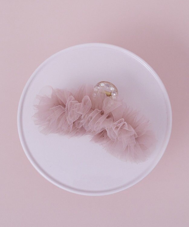 Maison de FLEUR チュールビジューバンスクリップ Pink