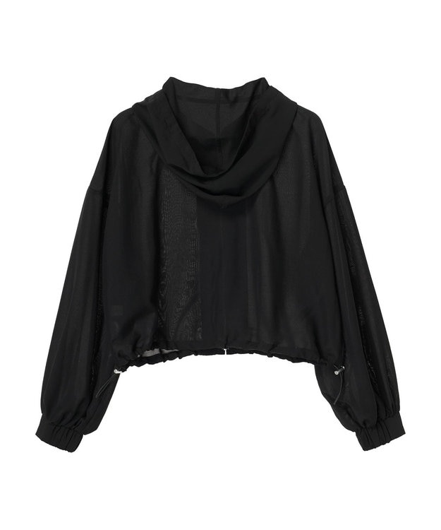 earth music&ecology シアーフードブルゾン Black