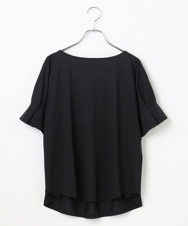 #Newans 【乾燥機可能/接触冷感】タックスリーブカットソー ブラック