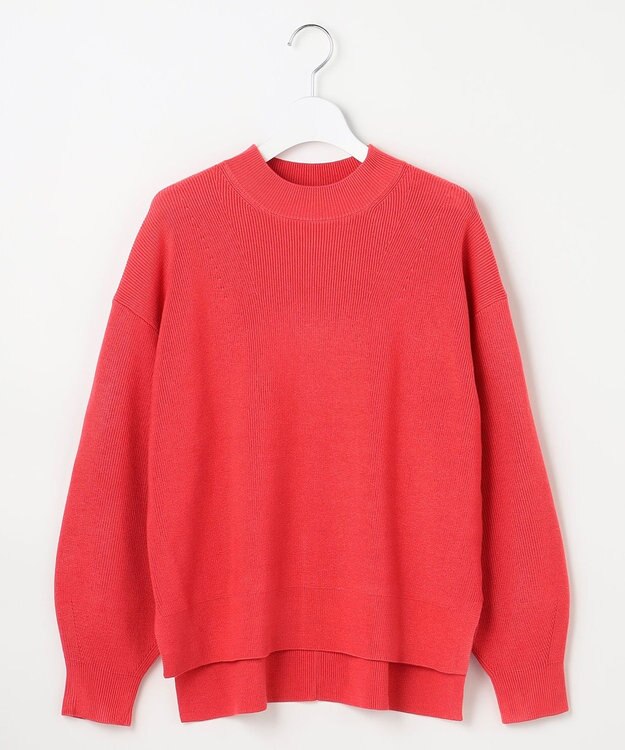 ANY SIS L ラインポイント ニット コーラル