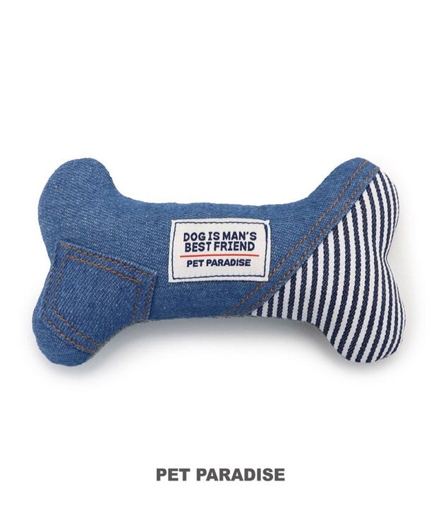 PET PARADISE ペットパラダイス デニムトイ 《骨型》 骨型