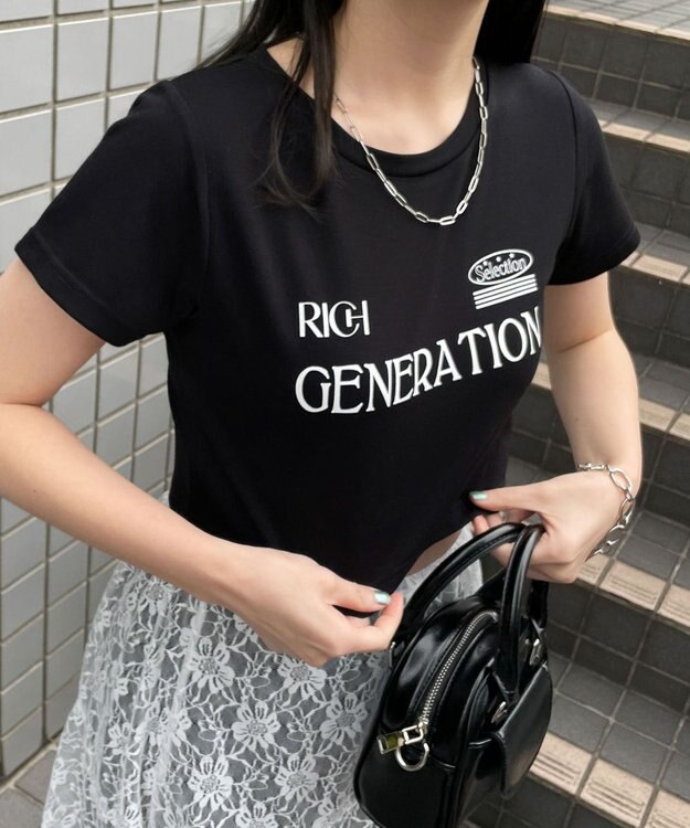 WEGO グラフィックちびT ブラック