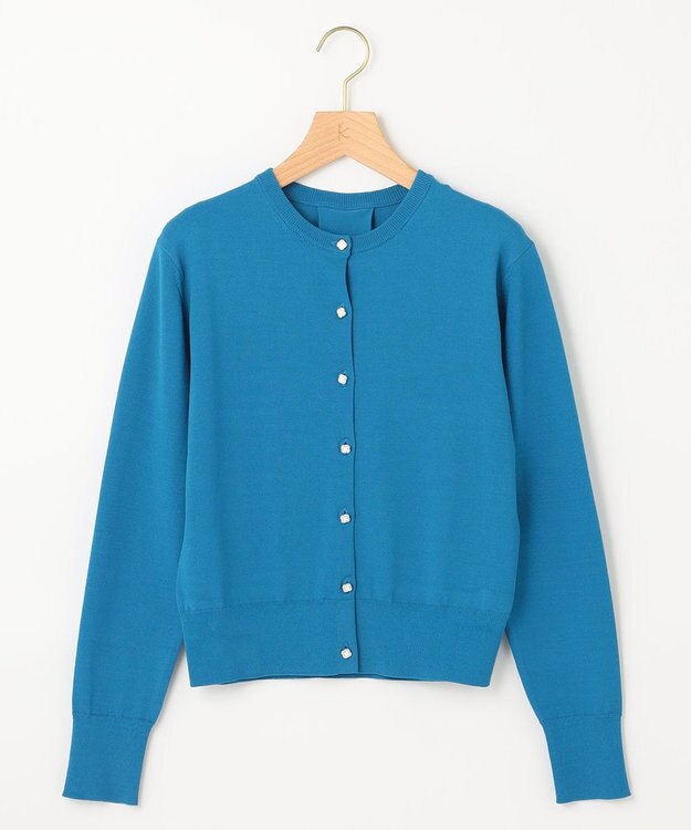 組曲 【8色展開・アンサンブル対応】ブーケカラーカーディガン ブルー系