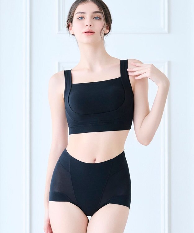 BRADELIS New York 【BRADELIS Me / ノンワイヤー・バストアップ】フレンドリーサポートブラ ブラデリス ノンワイヤー 補正 下着 ブラック