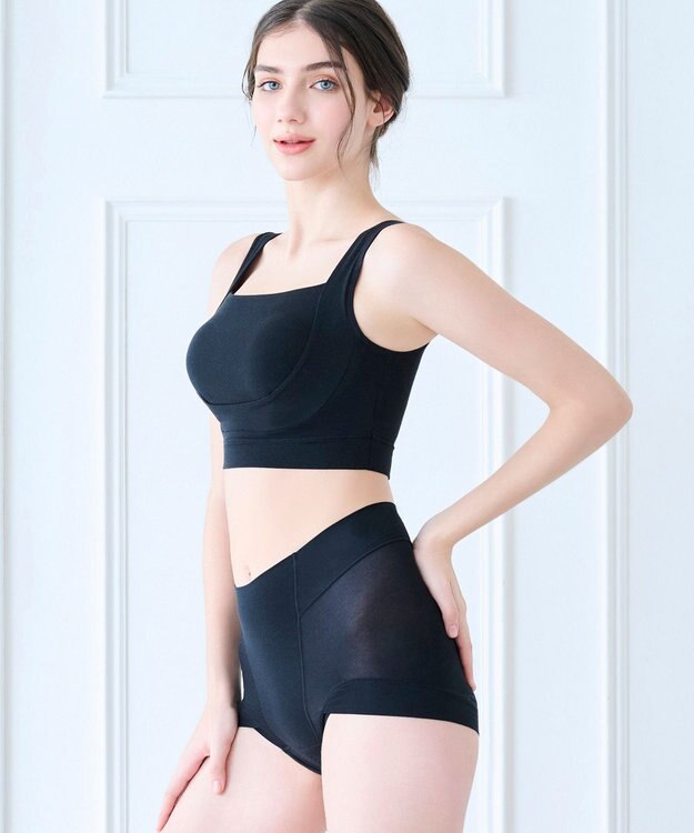 BRADELIS New York 【BRADELIS Me / ノンワイヤー・バストアップ】フレンドリーサポートブラ ブラデリス ノンワイヤー 補正 下着 ブラック