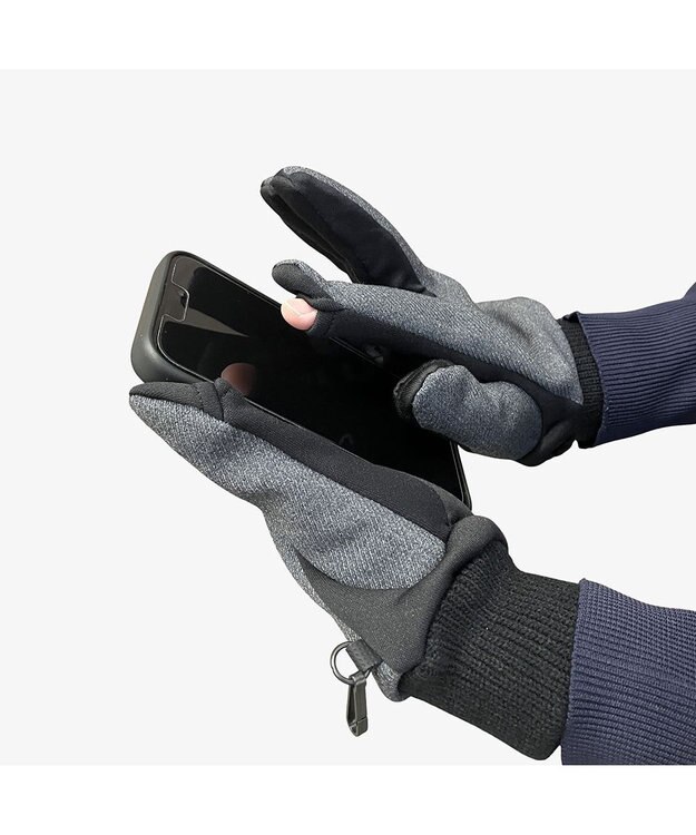 林八百吉商店 Champion　ストレッチツイルグローブ 杢グレー