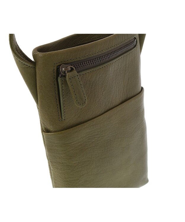 genten ゴートベーシック スマホショルダー カーキ