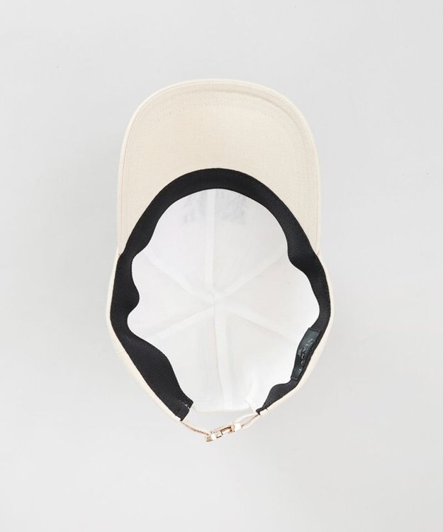 AURORA 【 LANVIN COLLECTION（ランバン コレクション） 】ＪLロゴ刺しゅうキャップ ベージュ