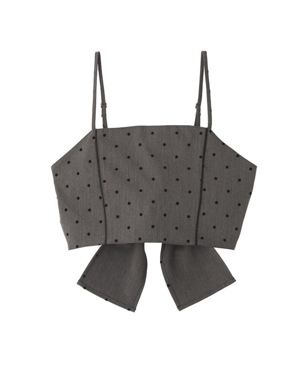 earth music&ecology ２ＷＡＹドットリボンビスチェ Gray