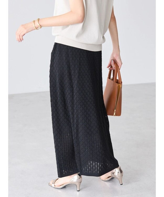 AMERICAN HOLIC レース編みスカート Black