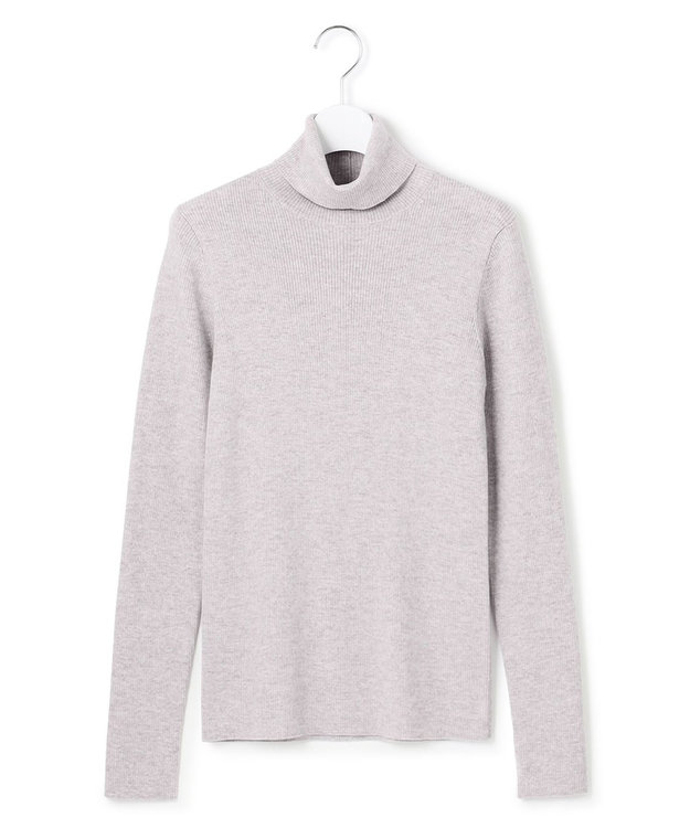 23区 S 【滝沢眞規子さん着用/WEB限定カラーあり】ウーステッドウール リブタートル ニット ベージュ系