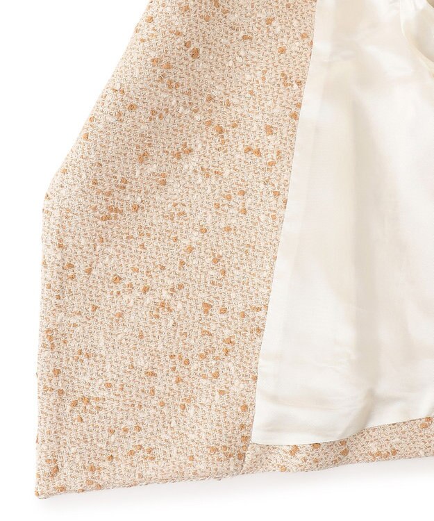 JOSEPH ツイード　ブルゾンジャケット Ivory/Clay