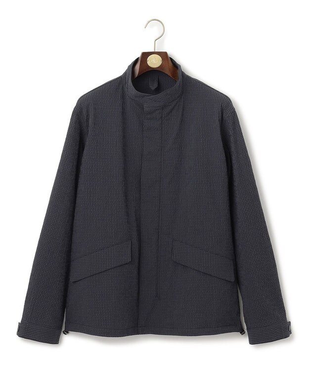 J.PRESS MEN ハイパワーストレッチサッカー ハーバーブルゾン グレー系3