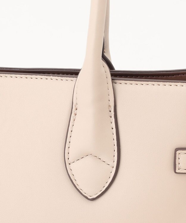 組曲 【A4対応・通勤】ベルトデザイントート バッグ ベージュ系