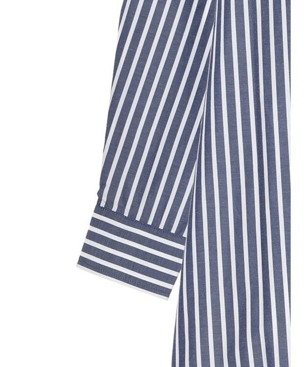CRAFT STANDARD BOUTIQUE イージーケアオーバーシャツ Stripe Navy
