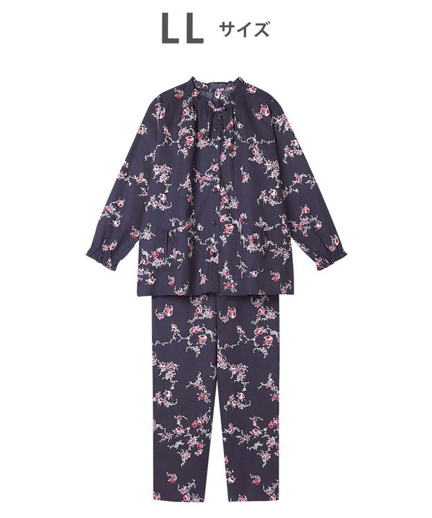 WACOAL ワコール_リラックス＆スリープ パジャマ 長袖 長ズボン 綿100%(本体) レディース KDX510 /ワコール コン