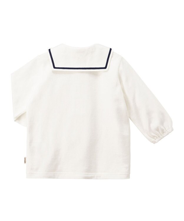 MIKI HOUSE HOT BISCUITS ワンポイントデニムオーバーオール＆セーラーカラー長袖Tシャツギフトセット【BOX付き】 インディゴブルー