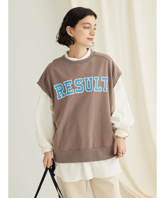 CRAFT STANDARD BOUTIQUE ミニ裏毛　パウダー加工　２ｗａｙクラックＰＴベスト Brown