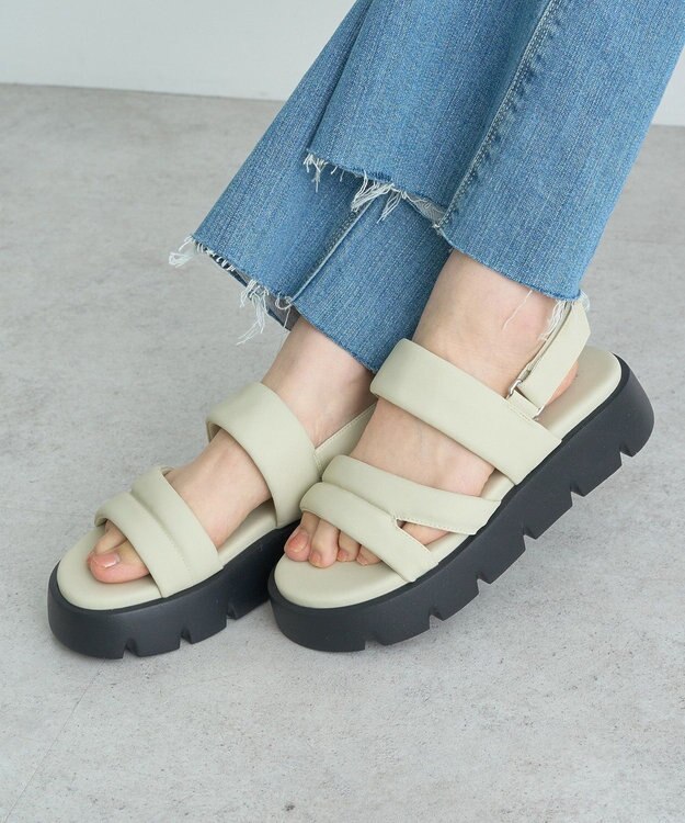 earth music&ecology ＯＲｉｅｎｔａｌ　ＴＲａｆｆｉｃ　パデットサンダル Green