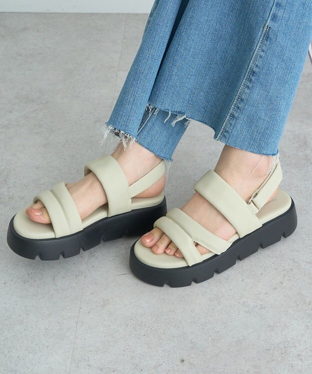 earth music&ecology ＯＲｉｅｎｔａｌ　ＴＲａｆｆｉｃ　パデットサンダル Green