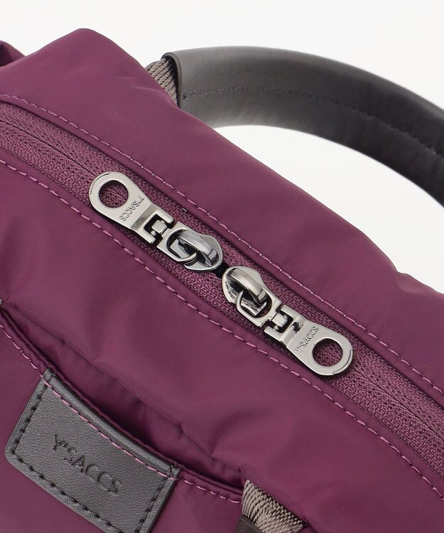 Y'SACCS 【ナイロンタフタ】トラベル2WAYミニボストン パープル