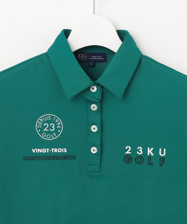23区GOLF 【WOMEN】ベアカノコ 半袖ポロシャツ グリーン系