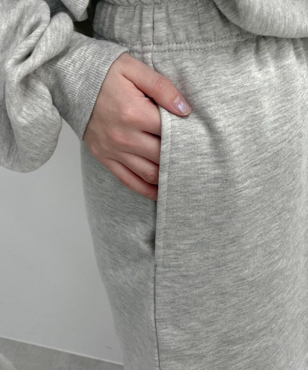 WEGO スウェットミニスカート 杢グレー