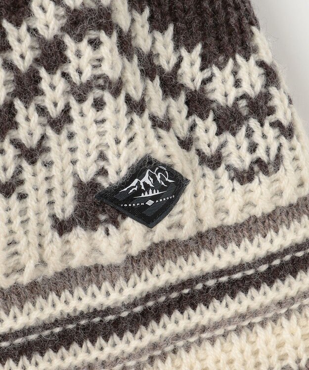 JOSEPH ABBOUD MOUNTAIN 【ペルー素材使用】ハイランドウール カウチン ジップ ニット ベージュ系7