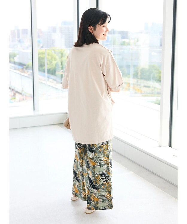 CRAFT STANDARD BOUTIQUE シルケット天竺　スクエアＰＴ　ＢＩＧ　Ｔｅｅ　Ｓ／Ｓ Gray Beige